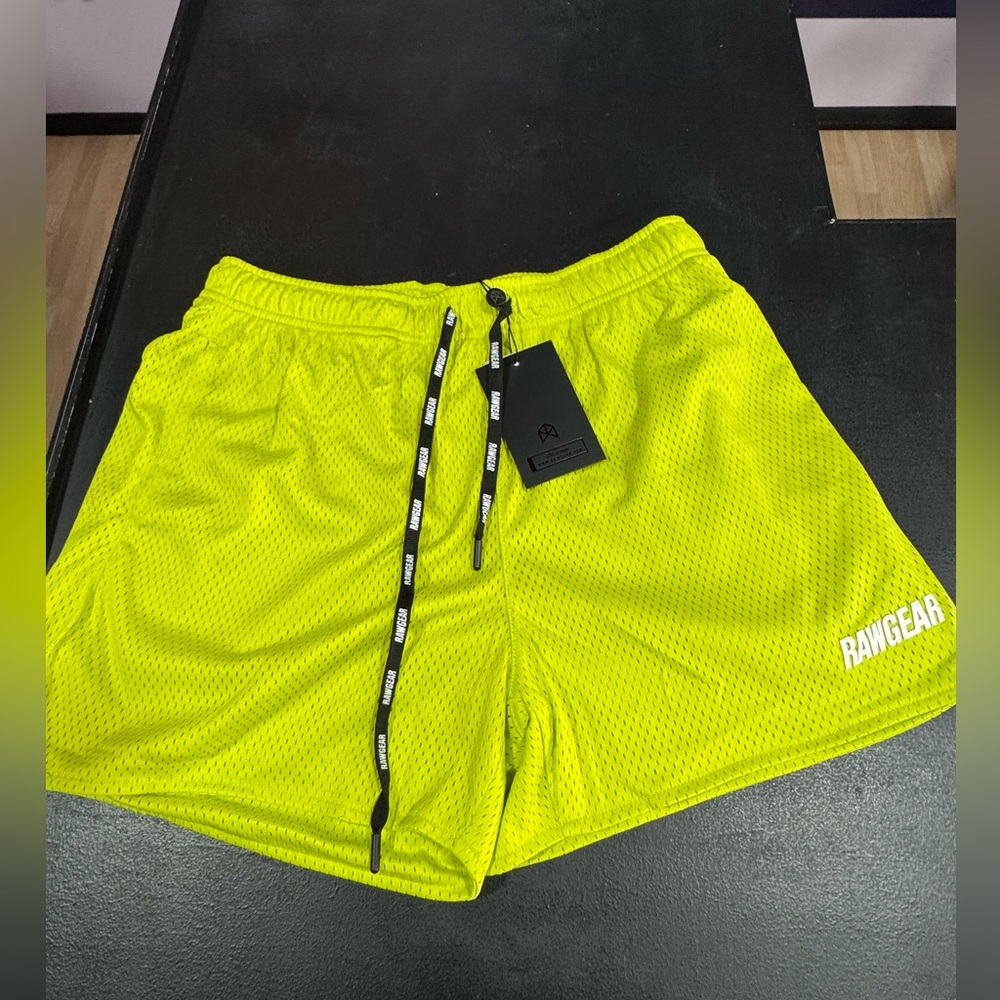 Rawgear Neon Yellow Mesh Shorts